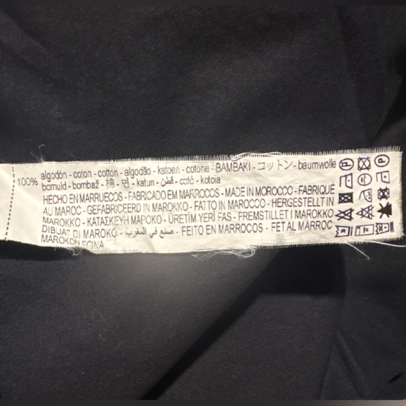 🖤 ZARA Black Ruffled Poplin Dress | Size XL | 100% Cotton - Picture 8 of 8